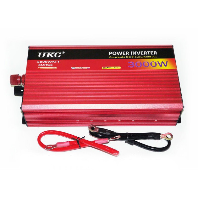 Перетворювач напруги AR 3000W, 12V-220V, з USB