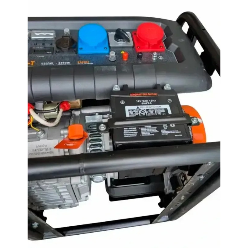 Бензогенератор KingWay KGG8000E-T, 6 кВт, 230 В
