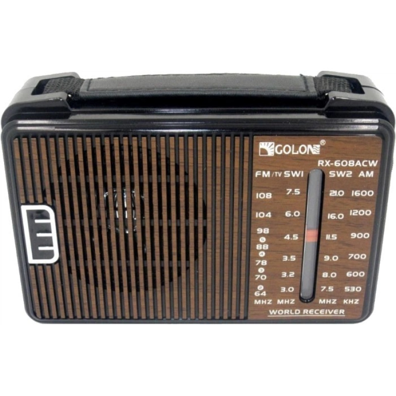 Радіоприймач Golon RX-608AC, FM/TV/SW1/SW2/AM