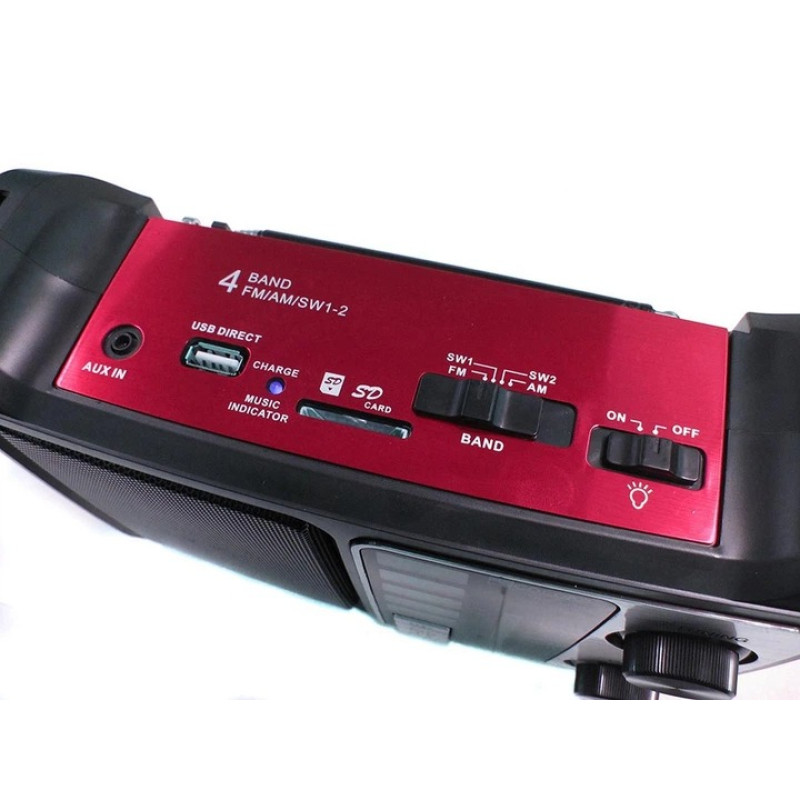 Радіоприймач Golon RX-333+BT, Bluetooth, USB, SD, вбудований акумулятор