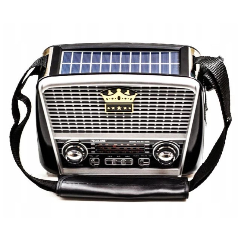 Радіоприймач Golon RX-455S Solar, сонячна панель, акумулятор