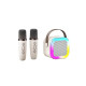 Портативна колонка караоке K52‑2, Bluetooth/USB/SD/FM/AUX, 2 мікрофони