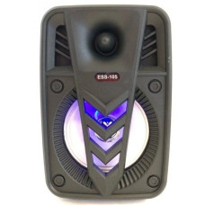 Портативна колонка ESS‑105, Bluetooth/USB/SD/FM/AUX, світломузика