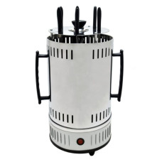 Электрошашлычница Domotec MS-7782, 1000 Вт, 6 шампуров, белая