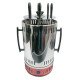 Электрошашлычница вертикальная Domotec BBQ MS‑7783, 1000 Вт, 6 шампуров, красная