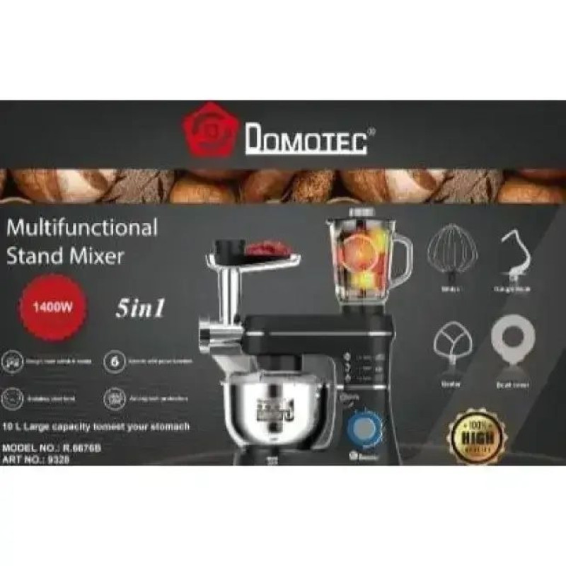 Кухонний комбайн Domotec MS6676B, 10л, 1400Вт