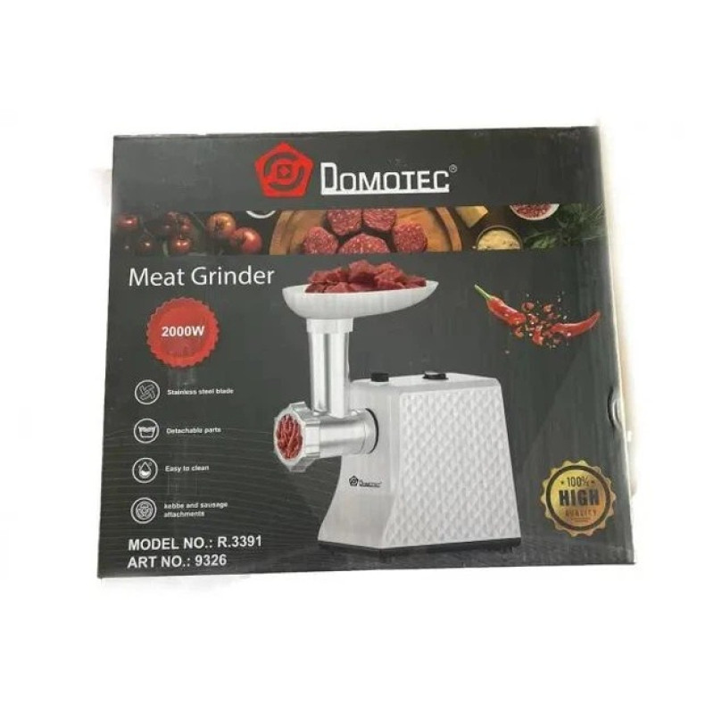 Мясорубка электрическая Domotec MS 3391, 2000 Вт