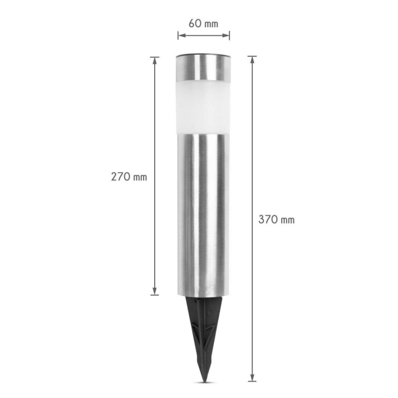 Садовий світильник на сонячній батареї 1A Pillar Light 8 WW, біле світло