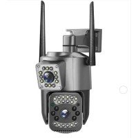 Смарт-камера вулична TS-32W, з подвійним об'єктивом, WiFi та RJ45, нічне бачення, IP66
