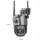 Смарт-камера уличная TS-32W, с двойным объективом, WiFi и RJ45, ночное видение, IP66