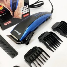Машинка для стрижки Domotec MS‑3302, 220В, з регульованими насадками