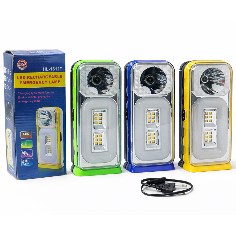 Аварийный светодиодный фонарь HL-1612T, LED Rechargeable Emergency Lamp- Замовити за ціною 226 грн.