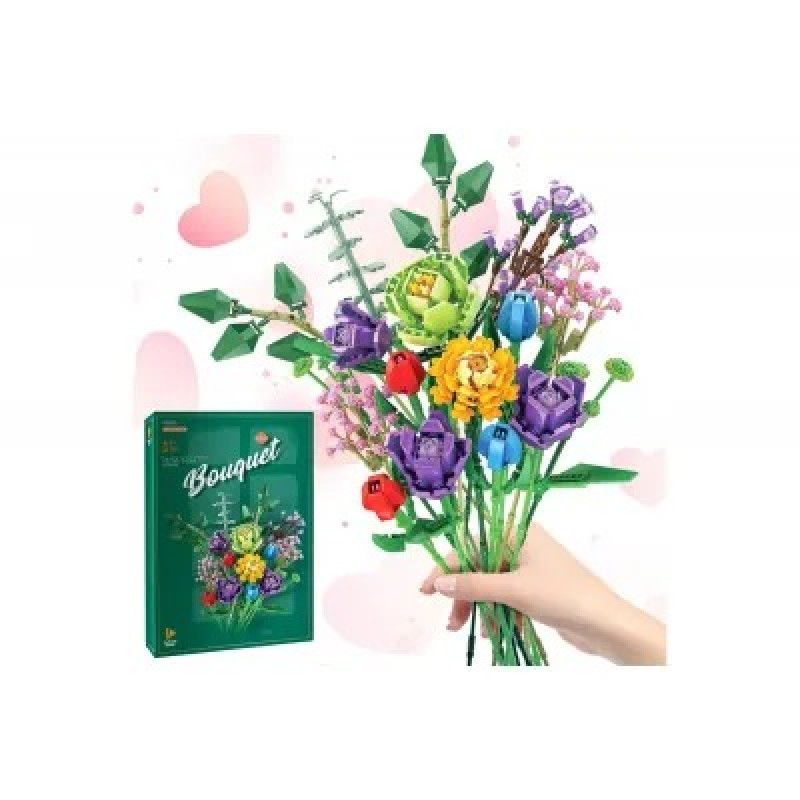 Конструктор "Bouquet Flowers Букет Квіти", 655001, 999 деталей