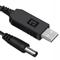 Кабель-перехідник для роутера USB - DC 5.5x2.1 мм, 12V