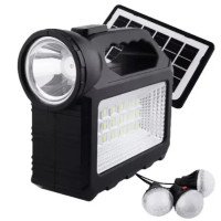 Портативная станция для зарядки GD 101, с солнечной панелью и 3 LED лампами