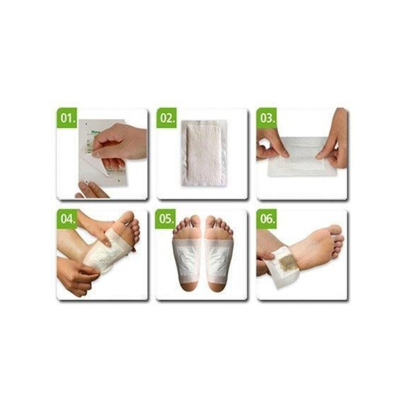Пластир детоксикаційний для ніг Kinoki Cleansing Detox Foot Pads, 10 шт