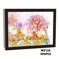 Конструктор «Цветочное панно Цветение сакуры», M3135, 995 деталей