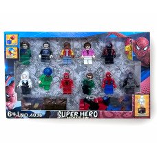 Набір фігурок Super Hero Spider-Blame, MOG4038, 12 фігурок + 1 сюрприз, магнітні кубики