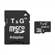Карта пам'яті microSD 16 ГБ, Class 10 з адаптером SD