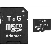 Карта пам'яті microSD 64 ГБ, Class 10, UHS-I, з адаптером SD
