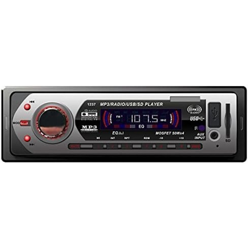 Автомагнітола CDX-1237, FM/USB/SD/AUX, MP3, 50W×4