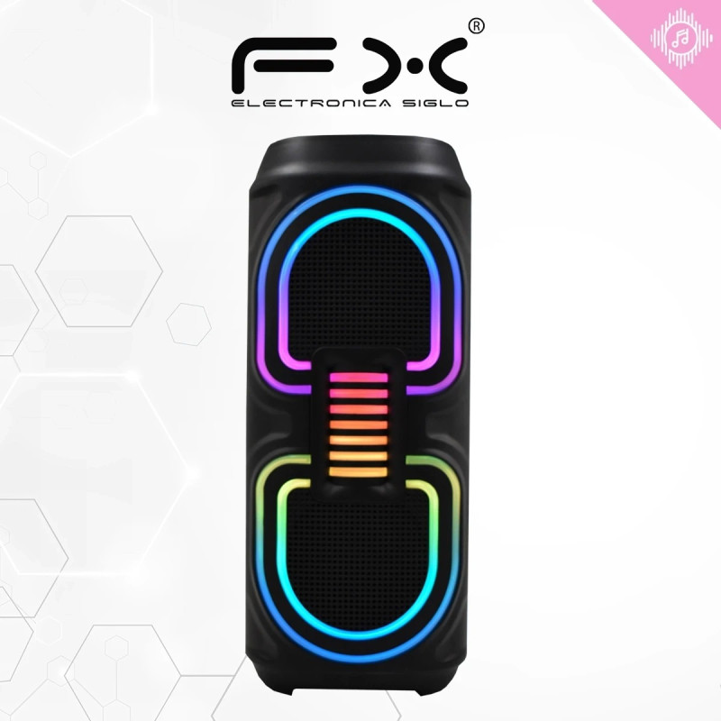 Портативна акустична колонка MS-3640BT, Bluetooth, USB, SD, FM, AUX, світломузика, 20 Вт