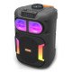 Портативна Bluetooth колонка MS-2065BT-W з бездротовим мікрофоном, USB, SD, FM, AUX, RGB-підсвічування, 25 Вт