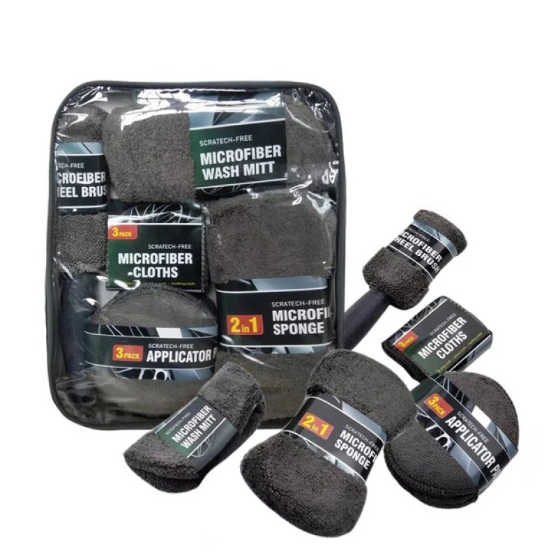 Набір для миття автомобіля з мікрофібри 9 в 1 Car Cleaning Kit YH-TZ01