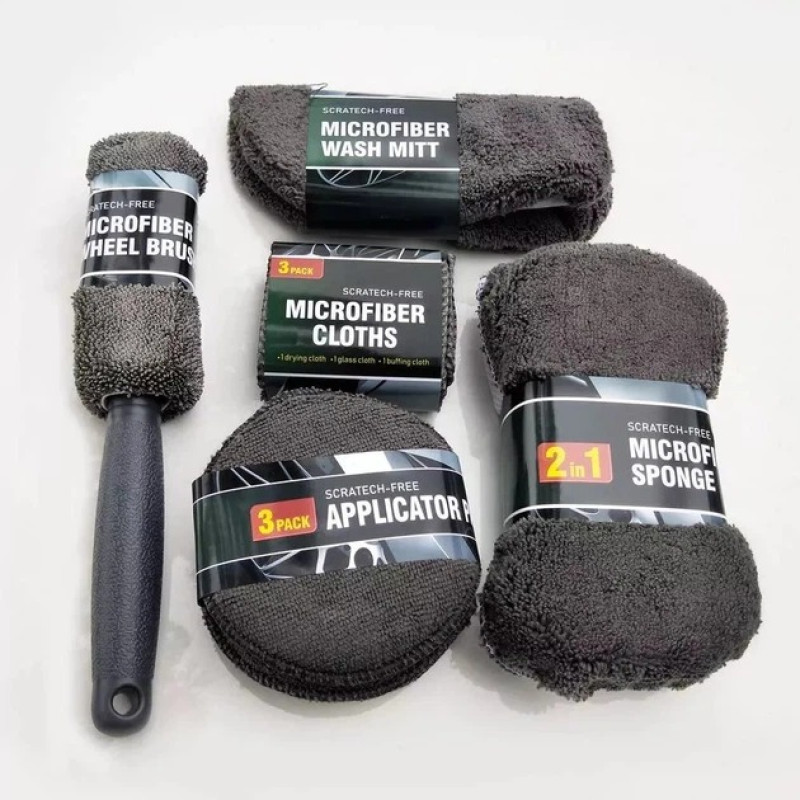 Набір для миття автомобіля з мікрофібри 9 в 1 Car Cleaning Kit YH-TZ01