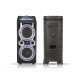 Портативна акустична колонка ZXX-9900, Bluetooth, 2×10″, RGB, караоке, 2 мікрофони