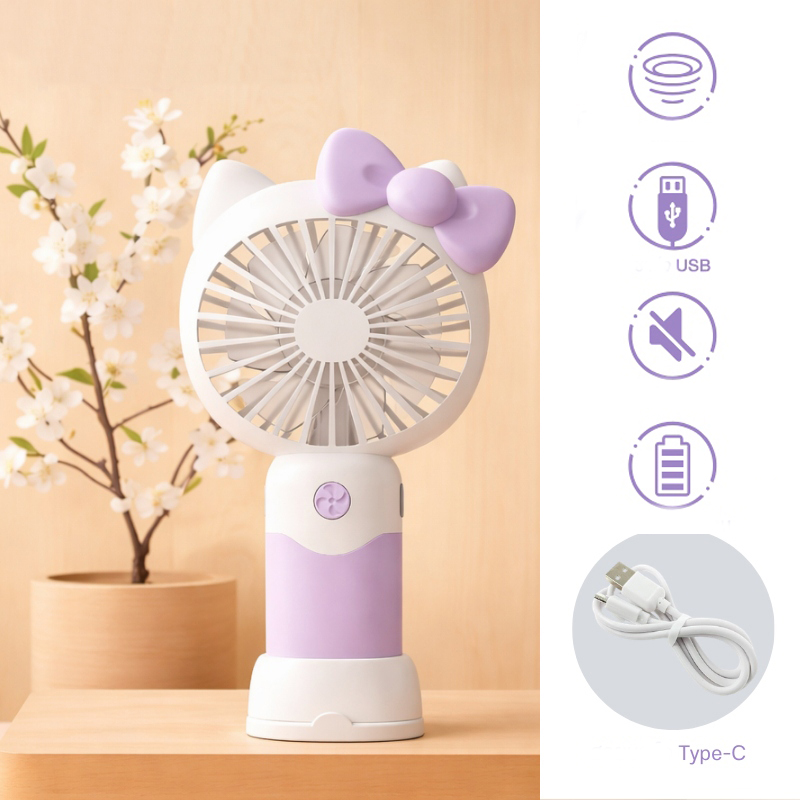 Міні-вентилятор ручний Mini Fan SD-89, з підставкою, 3 режими