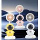 Вентилятор настольный Desktop Fan Y6, аккумуляторный, 3 режима, подсветка, гибкая ножка, точилка