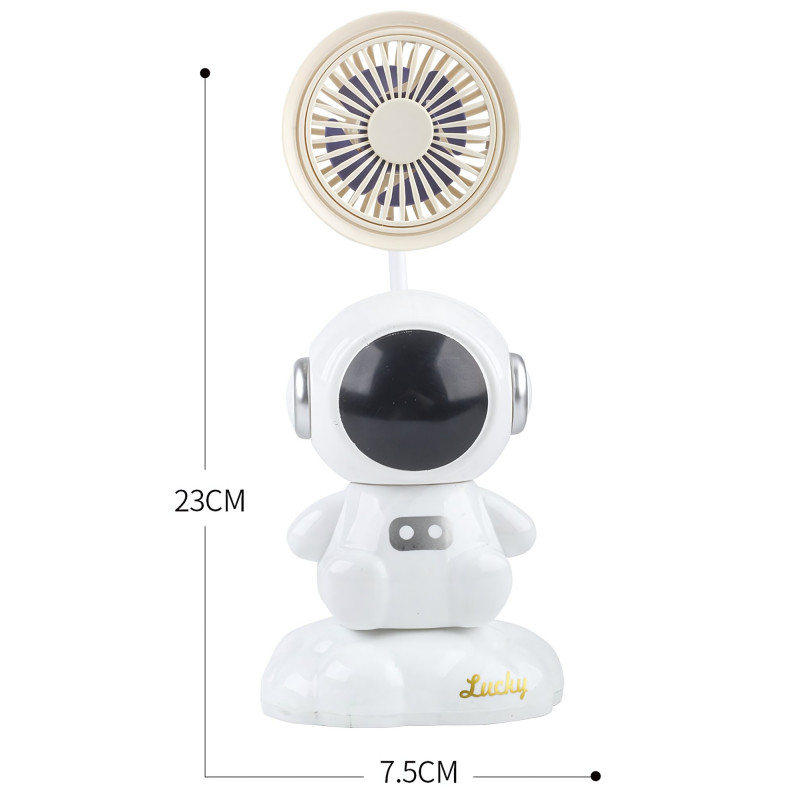 Вентилятор настольный Desktop Fan Y6, аккумуляторный, 3 режима, подсветка, гибкая ножка, точилка- Замовити за ціною 211 грн.