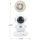 Вентилятор настольный Desktop Fan Y6, аккумуляторный, 3 режима, подсветка, гибкая ножка, точилка