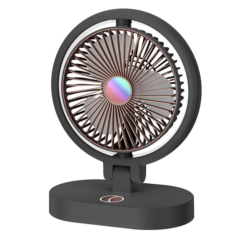 Вентилятор настільний Desktop Fan F16, акумуляторний, 3 режими, підсвічування