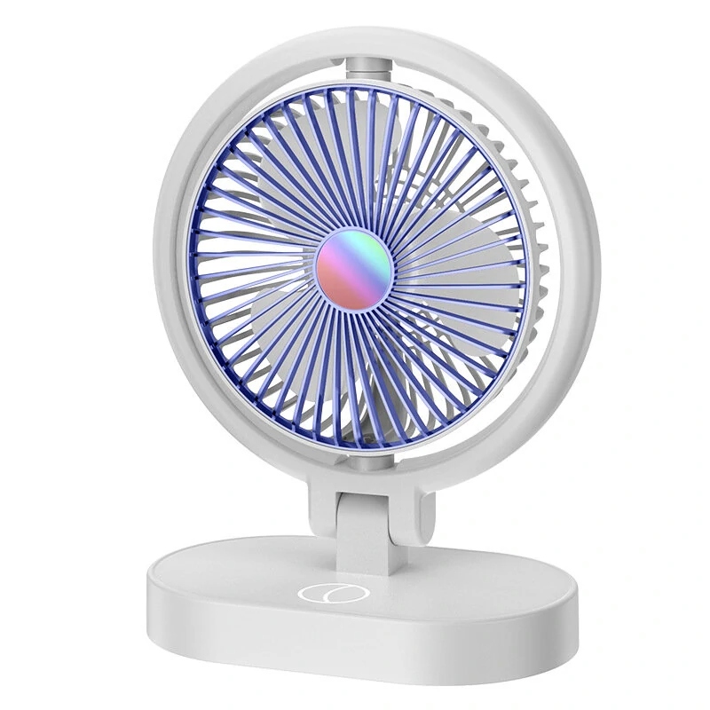 Вентилятор настільний Desktop Fan F16, акумуляторний, 3 режими, підсвічування