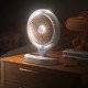 Вентилятор настільний Desktop Fan F16, акумуляторний, 3 режими, підсвічування