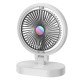 Вентилятор настольный Desktop Fan F16, аккумуляторный, 3 режима, подсветка