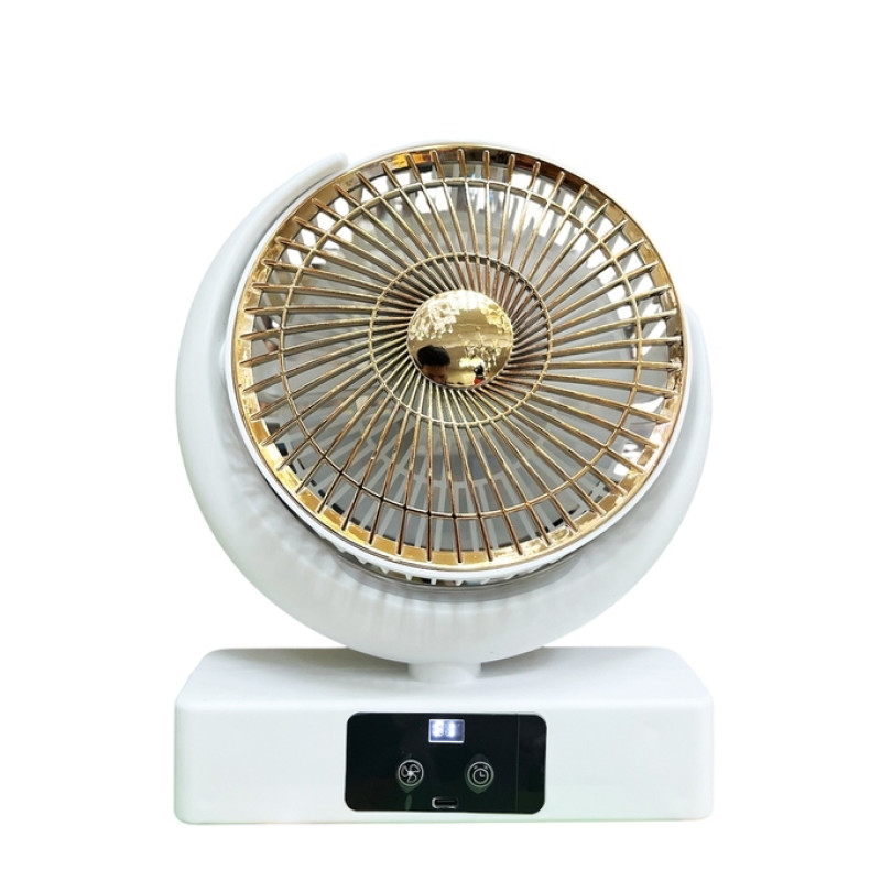 Вентилятор настільний Desktop Loop Fan F23, акумуляторний, 5 швидкостей, дисплей, таймер,