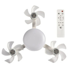 Вентилятор-лампа Drone Fan Light AT-3FD, с цоколем в патрон, пульт, 3 режима света