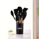 Набір кухонних речей Silicone Kitchen Set 11 в 1 на підставці (LUX якість)