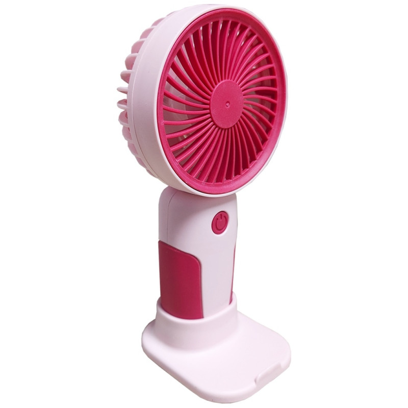 Вентилятор ручний Mini Fan MJ122 з акумулятором, підставкою для телефону, 3 режимами