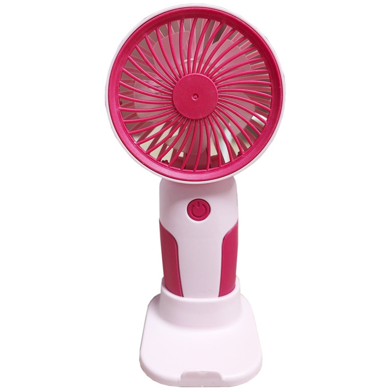 Вентилятор ручний Mini Fan MJ122 з акумулятором, підставкою для телефону, 3 режимами