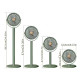 Вентилятор 4 в 1 Solar Floor Fan S39, 4000 мАг, сонячна панель, лампа, 5 швидкостей