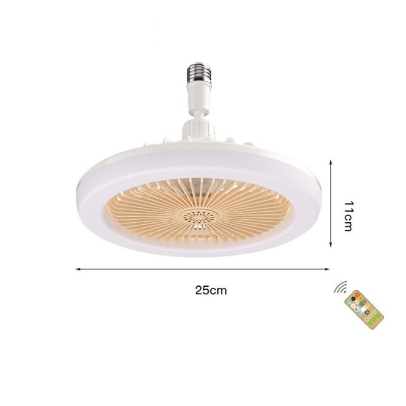 Вентилятор-лампа с цоколем в патрон, AT-2521D, LED, 3 режима
