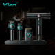 Машинка для стрижки VGR Stepless Pro 4 in 1, набір (машинка, триммер, електробритва, фен)