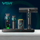 Машинка для стрижки VGR Stepless Pro 4 in 1, набір (машинка, триммер, електробритва, фен)