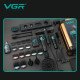 Машинка для стрижки VGR Stepless Pro 4 in 1, набор (машинка, триммер, электробритва, фен)