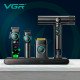 Машинка для стрижки VGR Stepless Pro 4 in 1, набор (машинка, триммер, электробритва, фен)