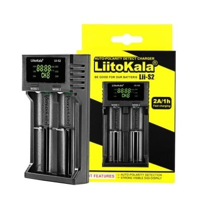 Зарядний пристрій LiitoKala LiiS2, універсальний (для Li-Ion та LiFePO4)